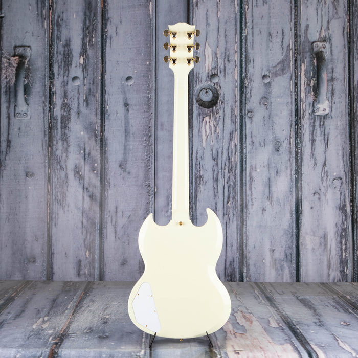 Gibson Custom Shop 1963 Les Paul SG Custom With Maestro Vibrola Murphy Lab Ultra Light Aged, Classic White