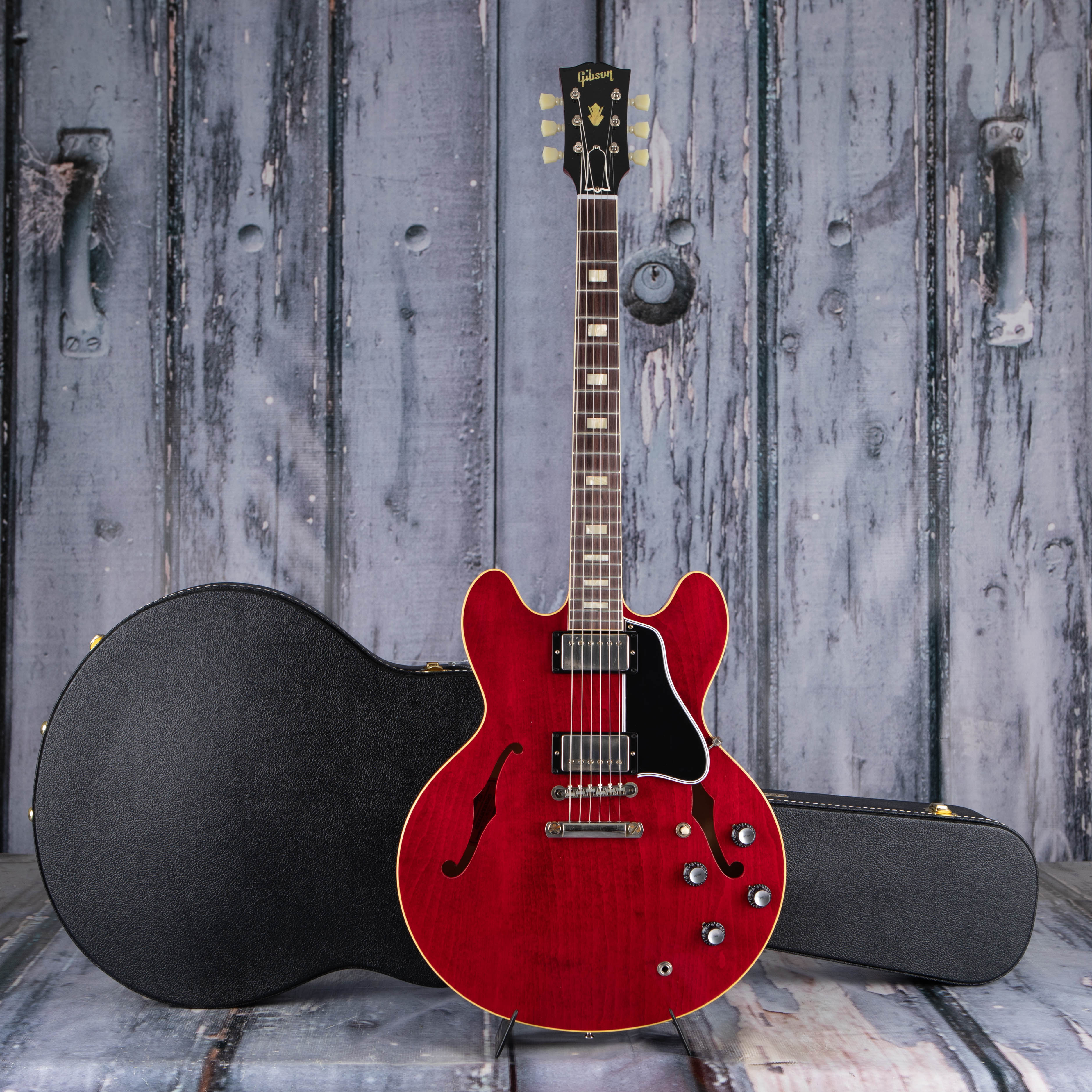 Gibson Custom Shop 1964 ES-335 Reissue Murphy Lab Ultra Light Aged Semi-Hollowbody Electric Guitar, Sixties Cherry, case