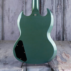 Gibson Custom Shop 1964 SG Standard Reissue w/ Maestro Vibrola Murphy Lab Light Aged Electric Guitar, Antique Pelham Blue, back closeup