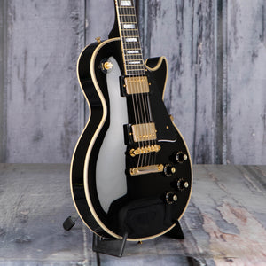 Gibson Custom Shop 1968 Les Paul Custom Reissue VOS Electric Guitar, Ebony, angle