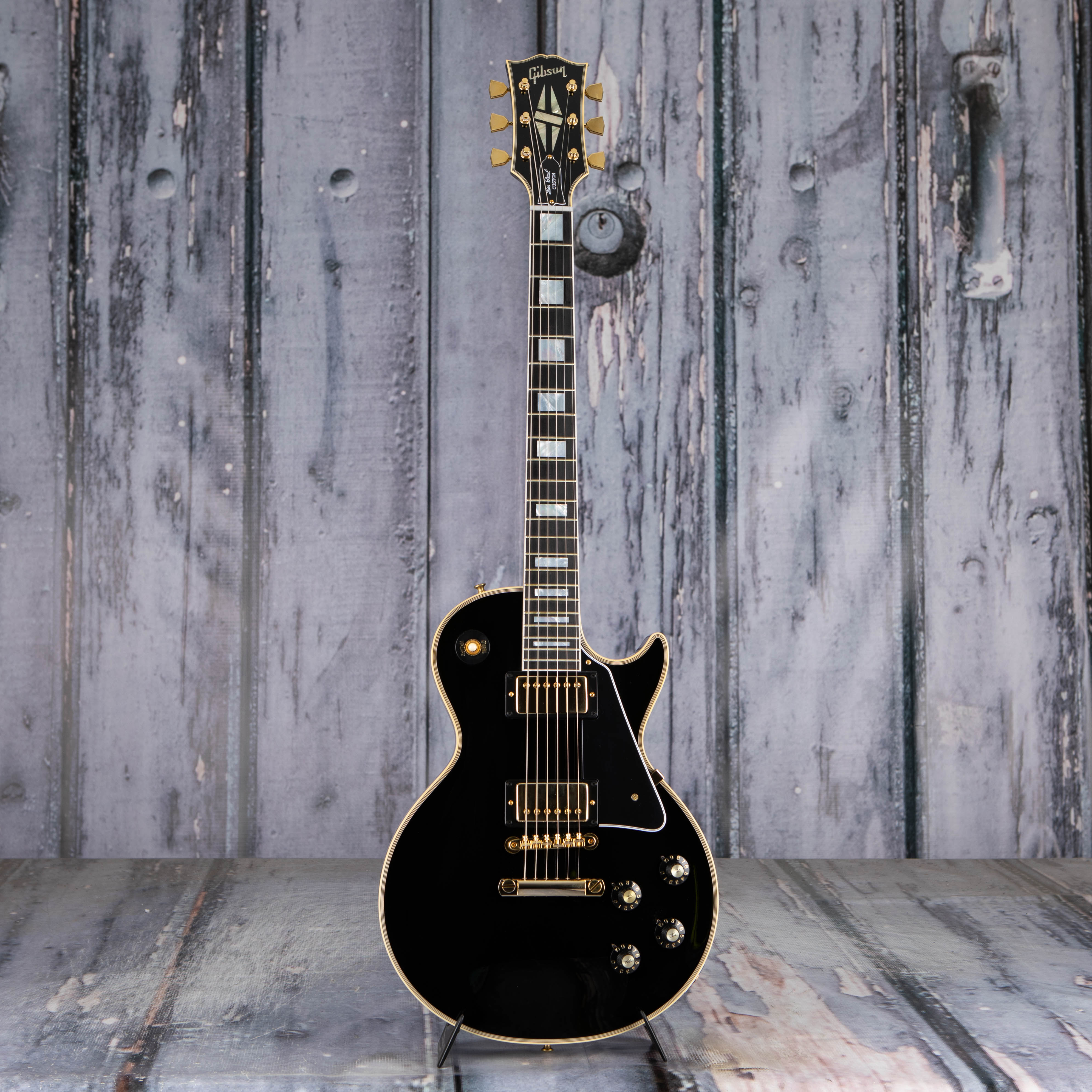 Gibson Custom Shop 1968 Les Paul Custom Reissue VOS Electric Guitar, Ebony, front