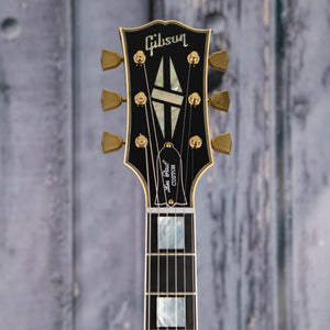 Gibson Custom Shop 1968 Les Paul Custom Reissue VOS Electric Guitar, Ebony, front headstock