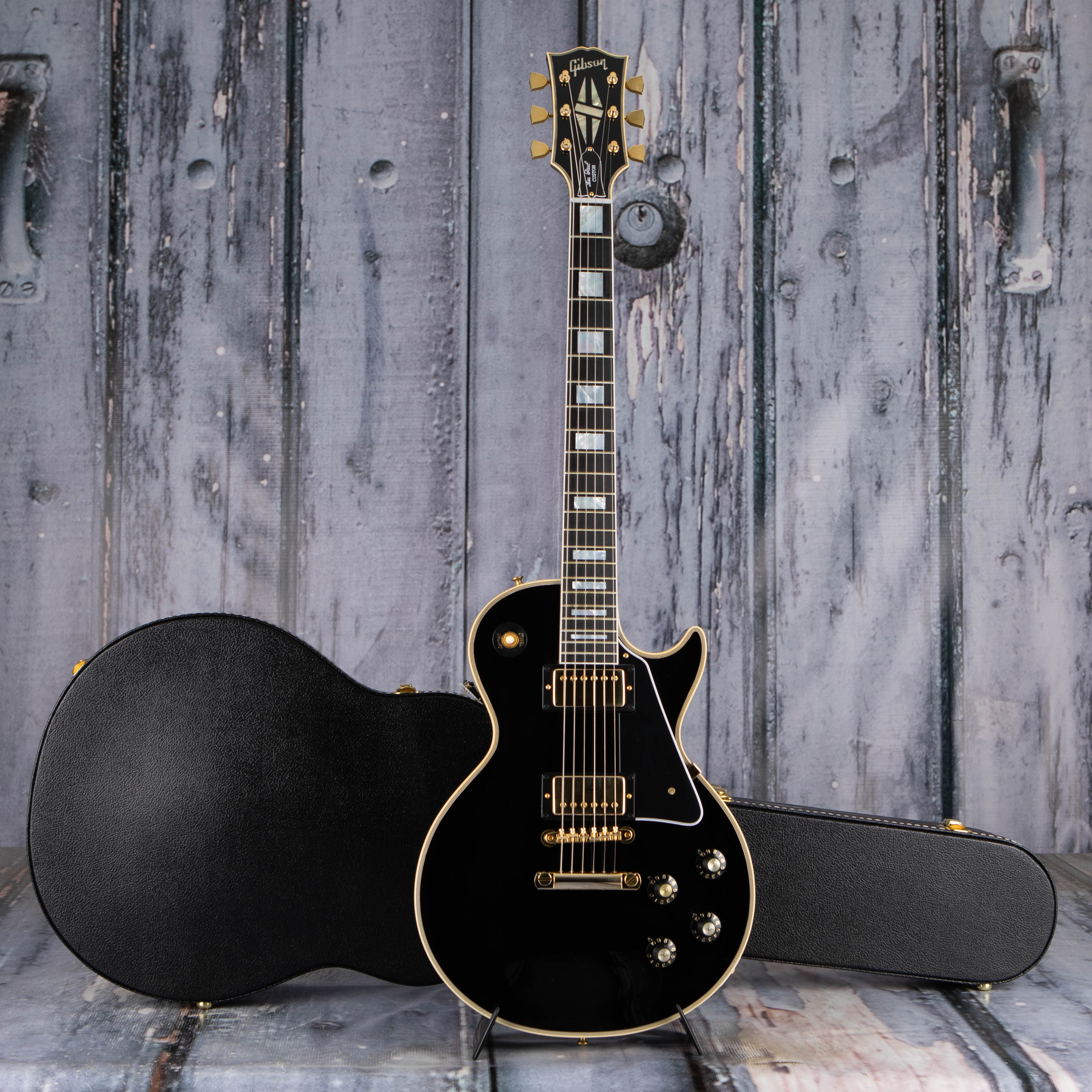 Gibson Custom Shop 1968 Les Paul Custom Reissue VOS Electric Guitar, Ebony, case