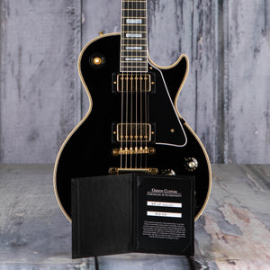 Gibson Custom Shop 1968 Les Paul Custom Reissue VOS Electric Guitar, Ebony, coa