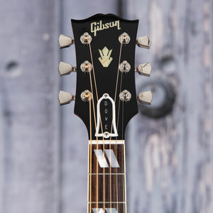 Gibson Dove Original Acoustic/Electric Guitar, Vintage Cherry Sunburst, front headstock