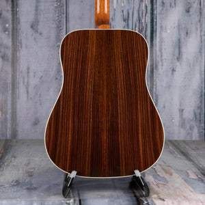 Gibson Hummingbird Standard Rosewood Acoustic/Electric Guitar, Rosewood Burst, back closeup