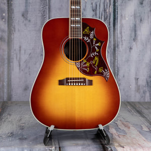 Gibson Hummingbird Standard Rosewood Acoustic/Electric Guitar, Rosewood Burst, front closeup
