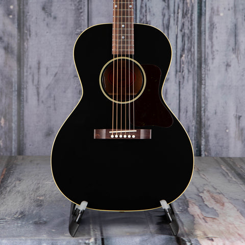 Gibson L-00 Original Acoustic Guitar, Ebony, front closeup