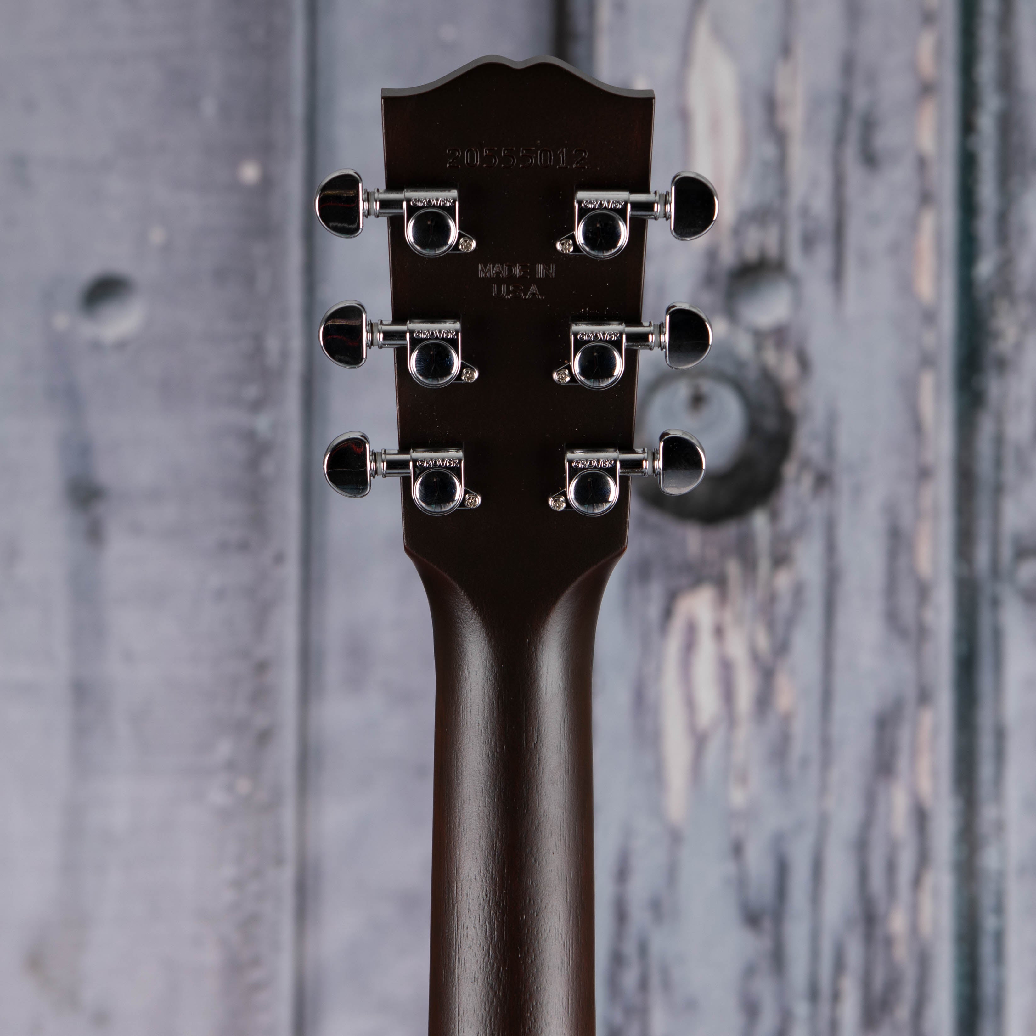 Gibson L-00 Special Acoustic/Electric Guitar, Satin Vintage Sunburst, back headstock