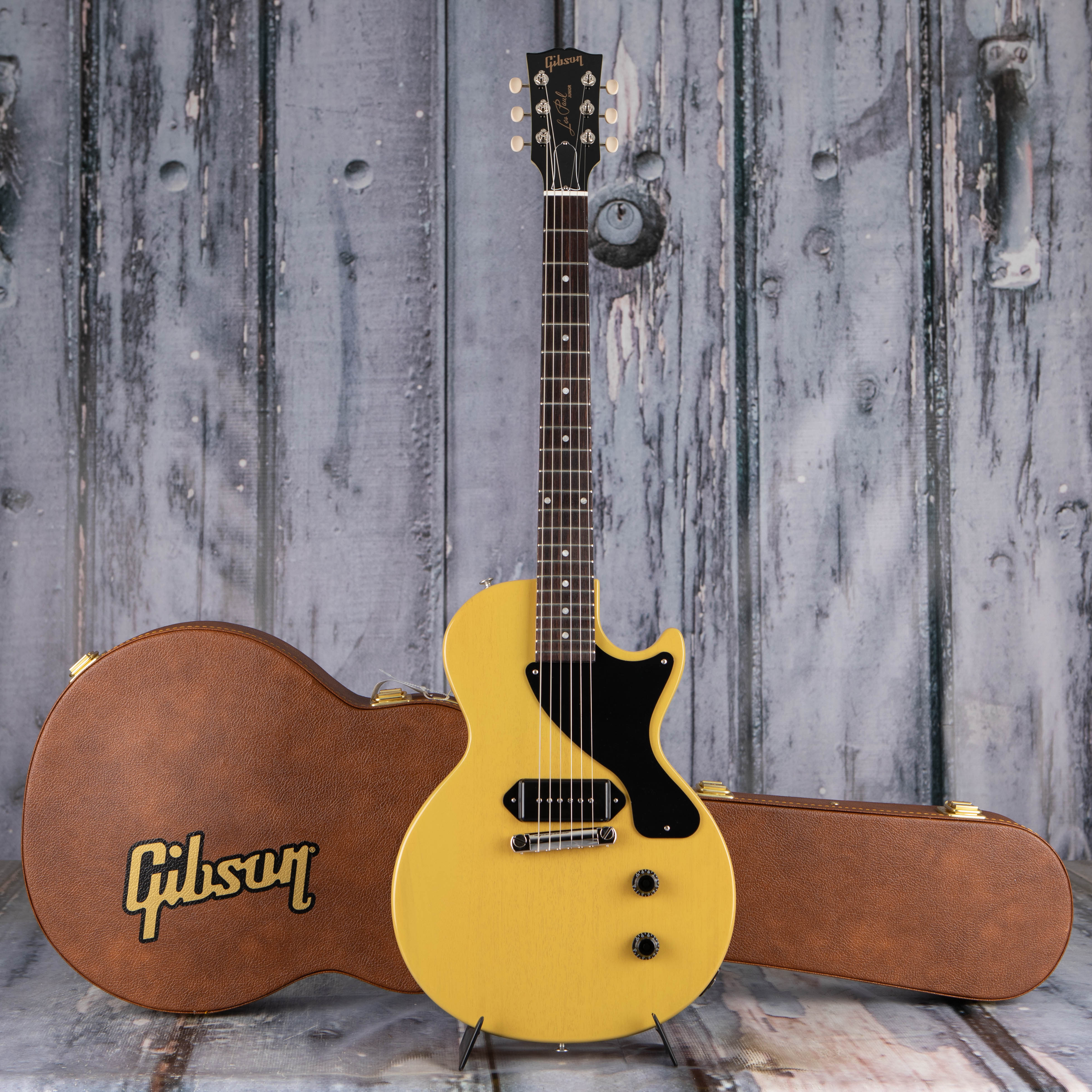 Gibson Les Paul Junior Electric Guitar, TV Yellow, case