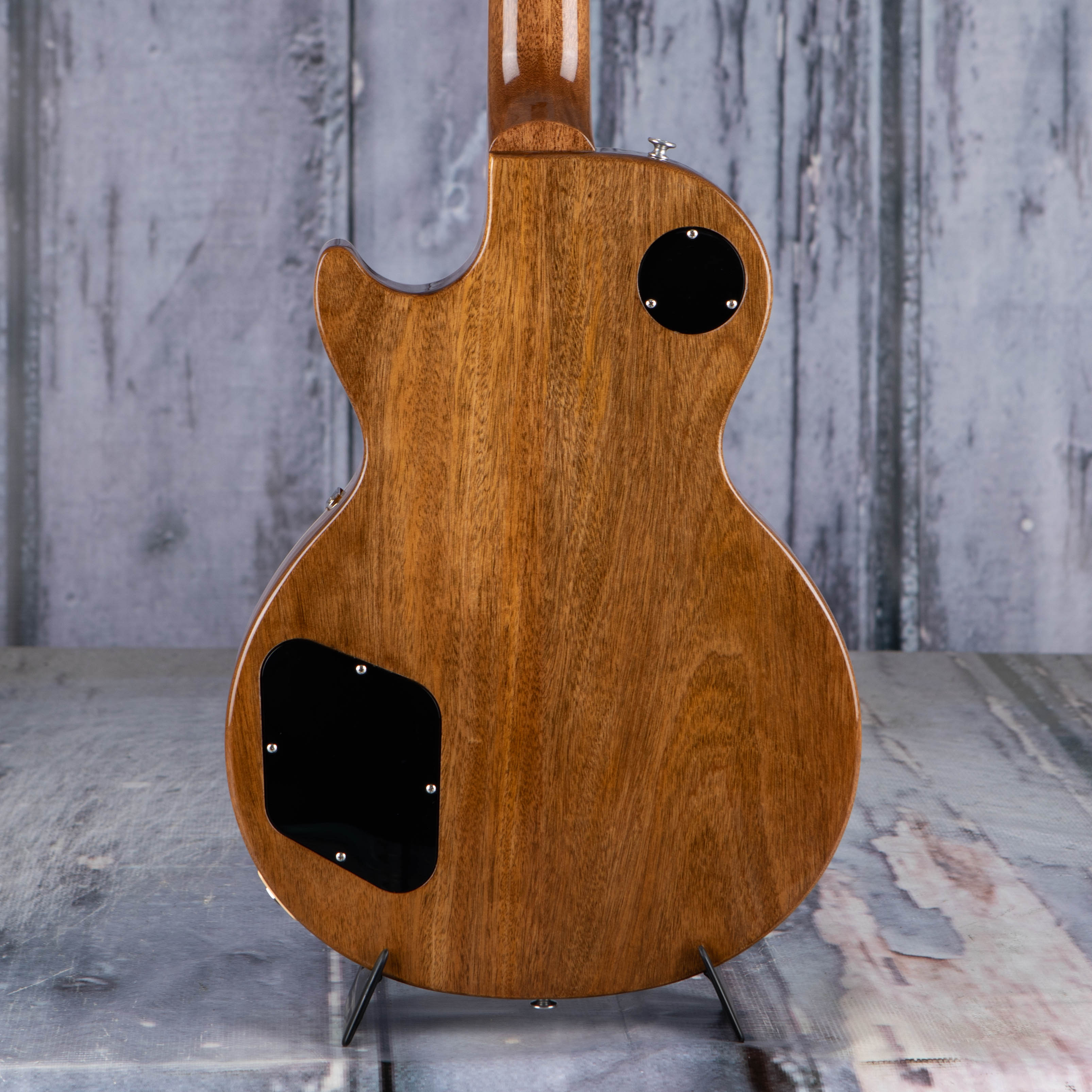 Gibson Les Paul Standard 50s Figured Top Electric Guitar, Honey Amber, back closeup