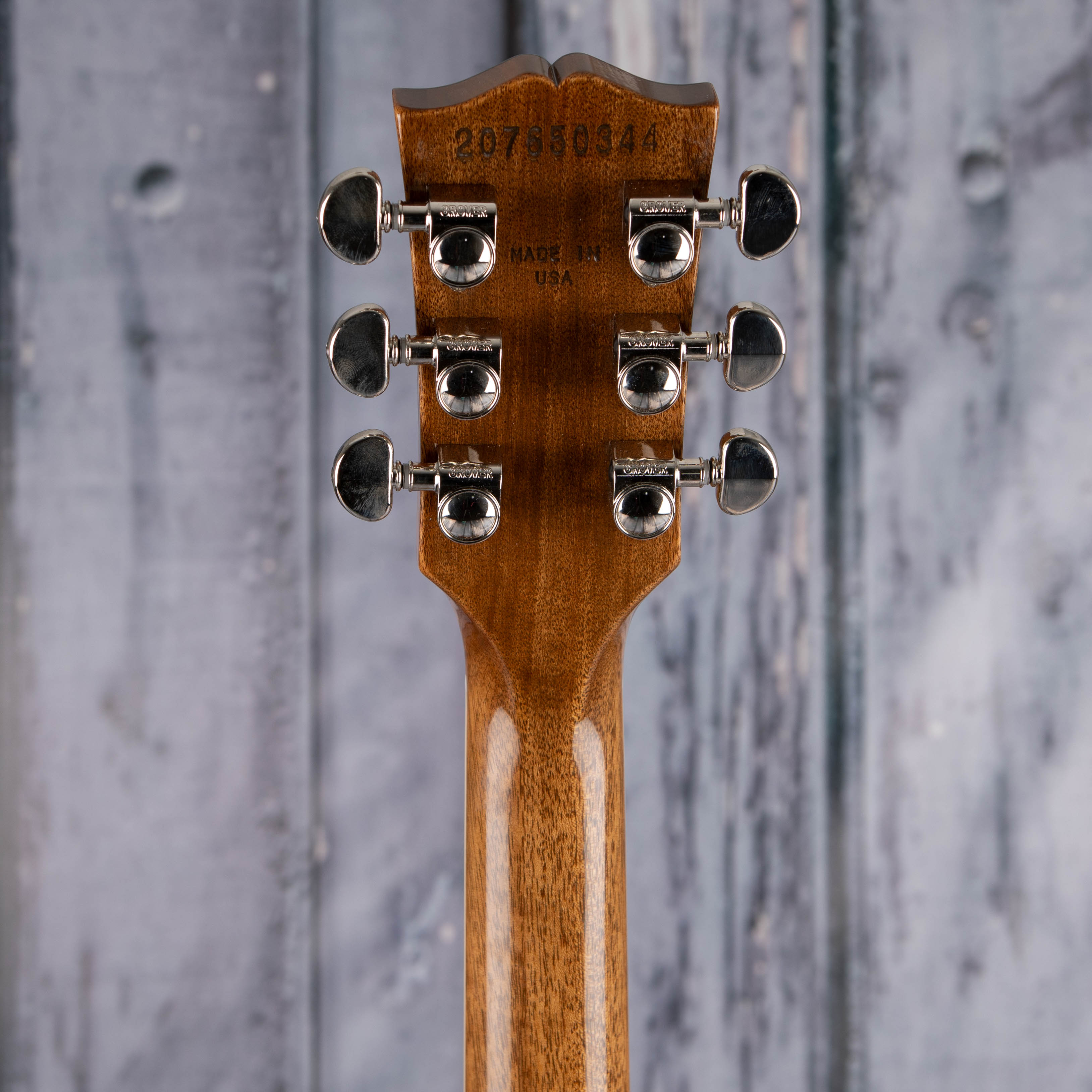 Gibson Limited Edition Les Paul Standard 60s Double Trouble Electric Guitar, Vintage Cherry Sunburst Gloss, back headstock