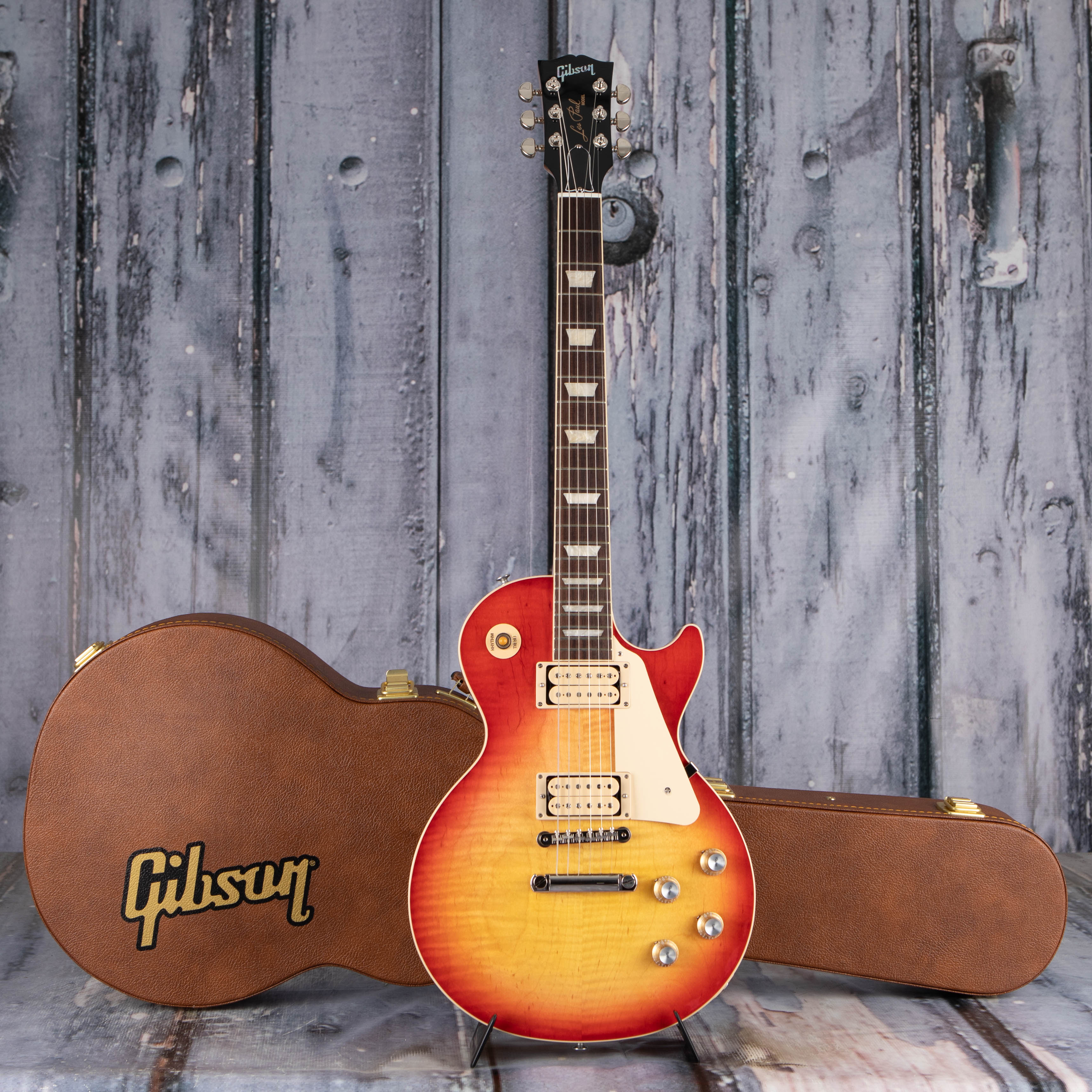 Gibson Limited Edition Les Paul Standard 60s Double Trouble Electric Guitar, Vintage Cherry Sunburst Gloss, case