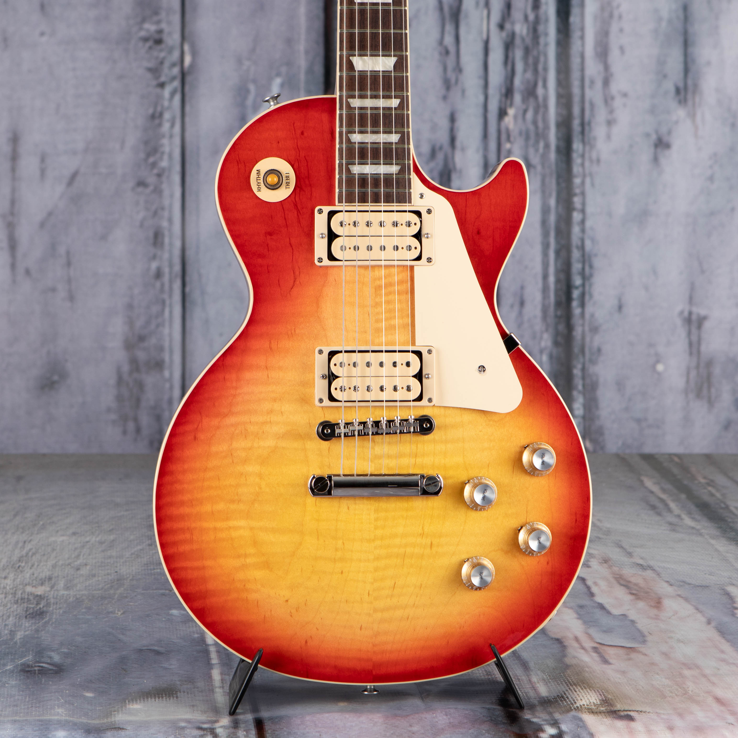 Gibson Limited Edition Les Paul Standard 60s Double Trouble Electric Guitar, Vintage Cherry Sunburst Gloss, front closeup