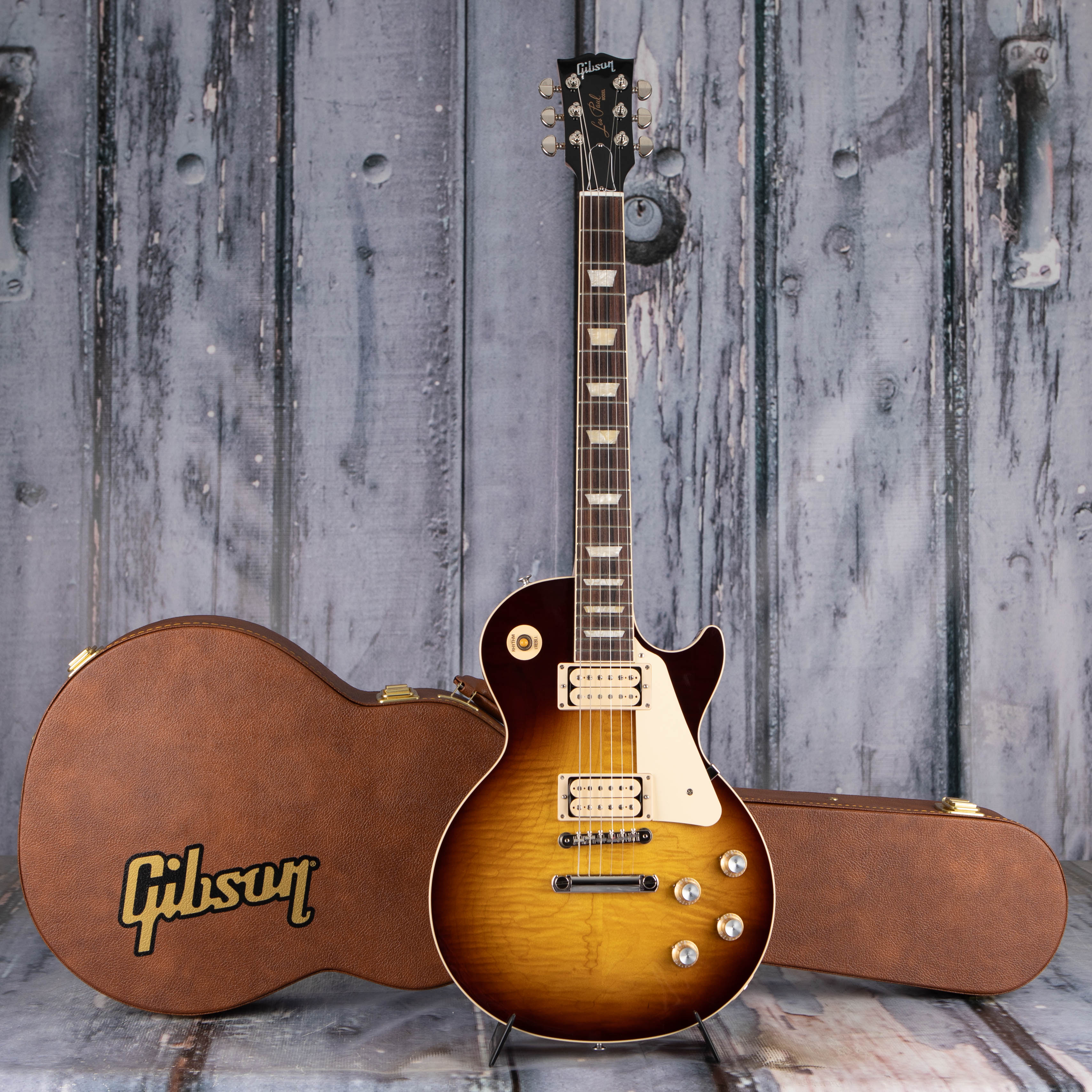 Gibson Limited Edition Les Paul Standard 60s Double Trouble Electric Guitar, Vintage Tobacco Burst Gloss, case