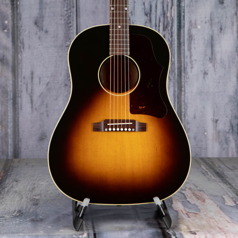 Gibson Montana '50s J-45 Original Acoustic/Electric Guitar, Vintage Sunburst, front closeup
