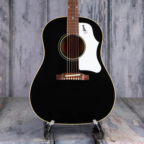 Gibson Montana 60s J-45 Original Acoustic Guitar, Ebony, front closeup