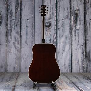Gibson Montana Hummingbird Standard Acoustic/Electric Guitar, Vintage Sunburst, back