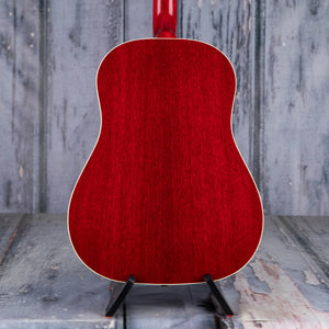 Gibson Montana J-45 Standard Acoustic/Electric Guitar, Cherry, back closeup