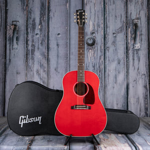 Gibson Montana J-45 Standard Acoustic/Electric Guitar, Cherry, case
