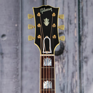 Gibson Montana SJ-200 Original Acoustic/Electric Guitar, Antique Natural, front headstock