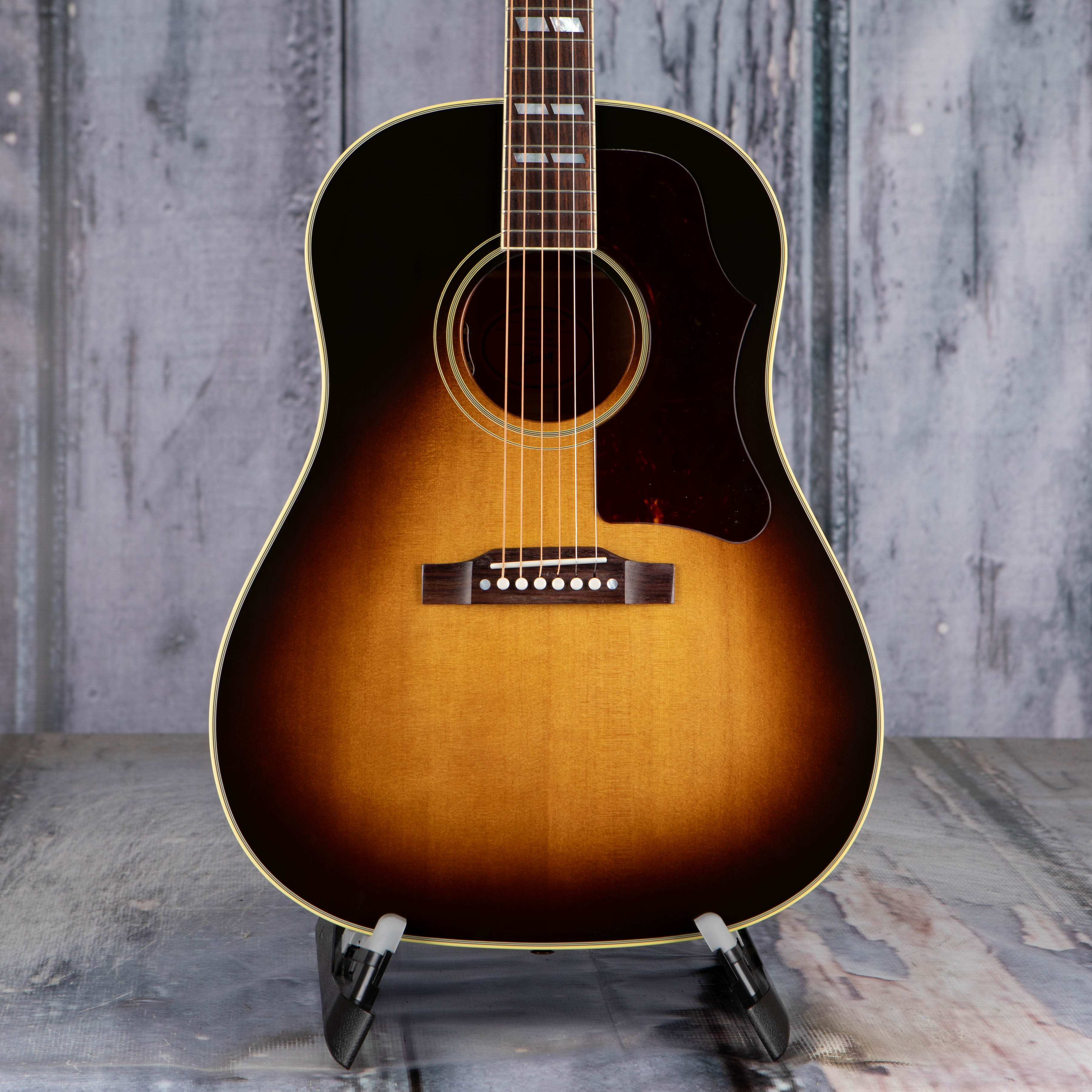 Gibson Montana Southern Jumbo Original Acoustic/Electric Guitar, Vintage Sunburst, front closeup