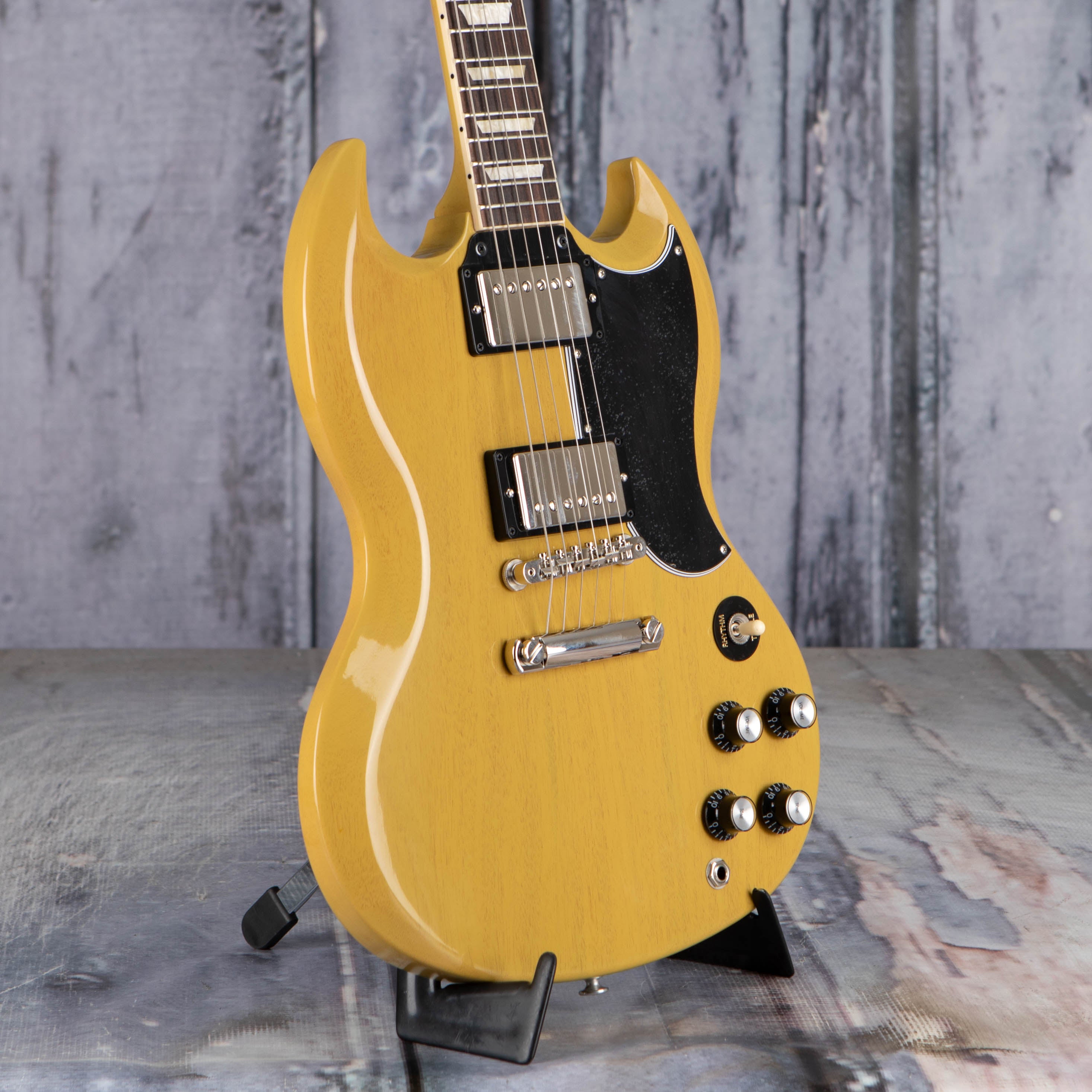 Gibson SG Standard '61 Electric Guitar, TV Yellow, angle