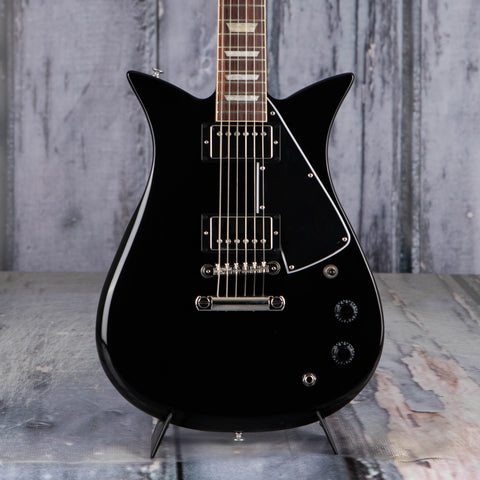Gibson Theodore Standard Electric Guitar, Ebony, front closeup