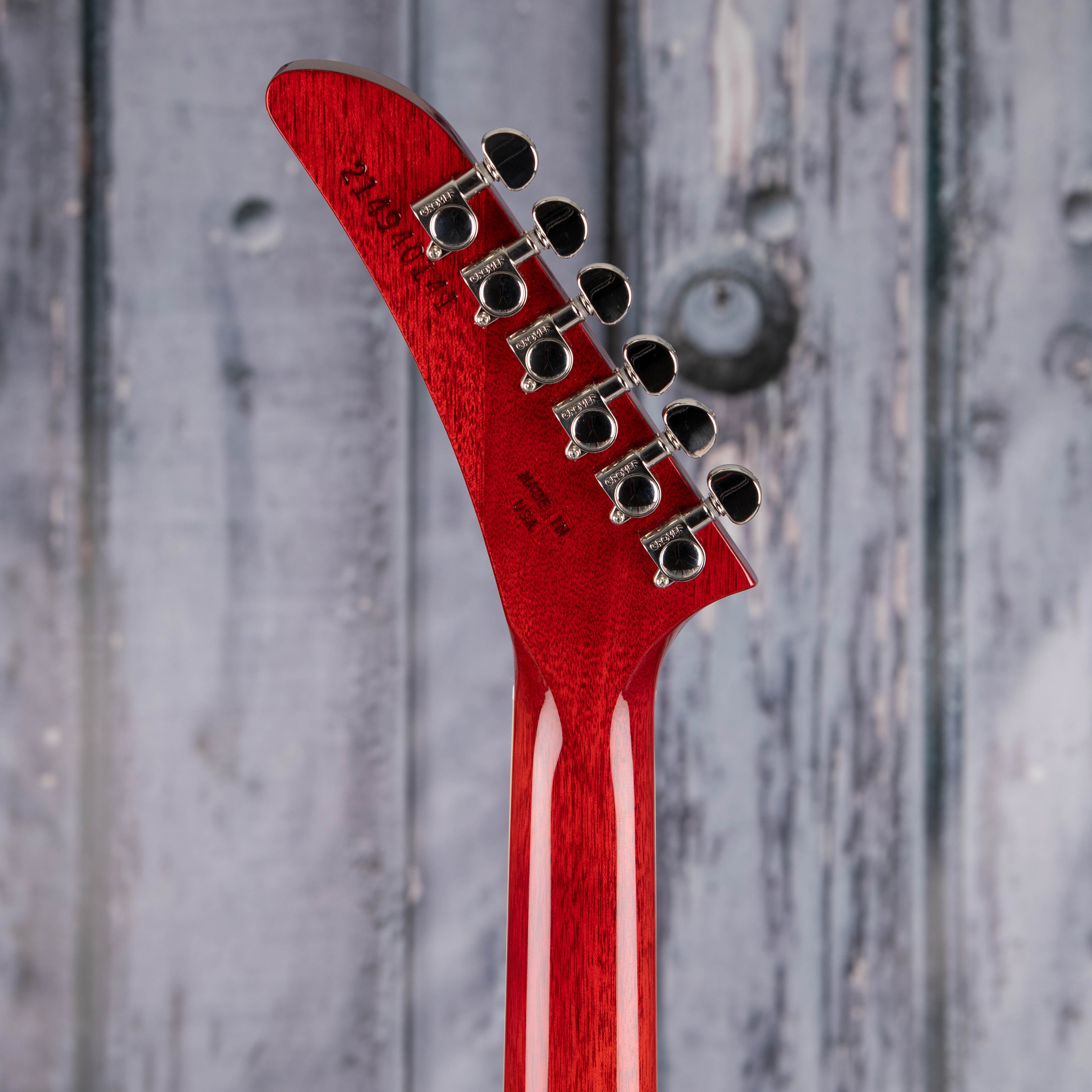 Gibson Theodore Standard Electric Guitar, Vintage Cherry, back headstock