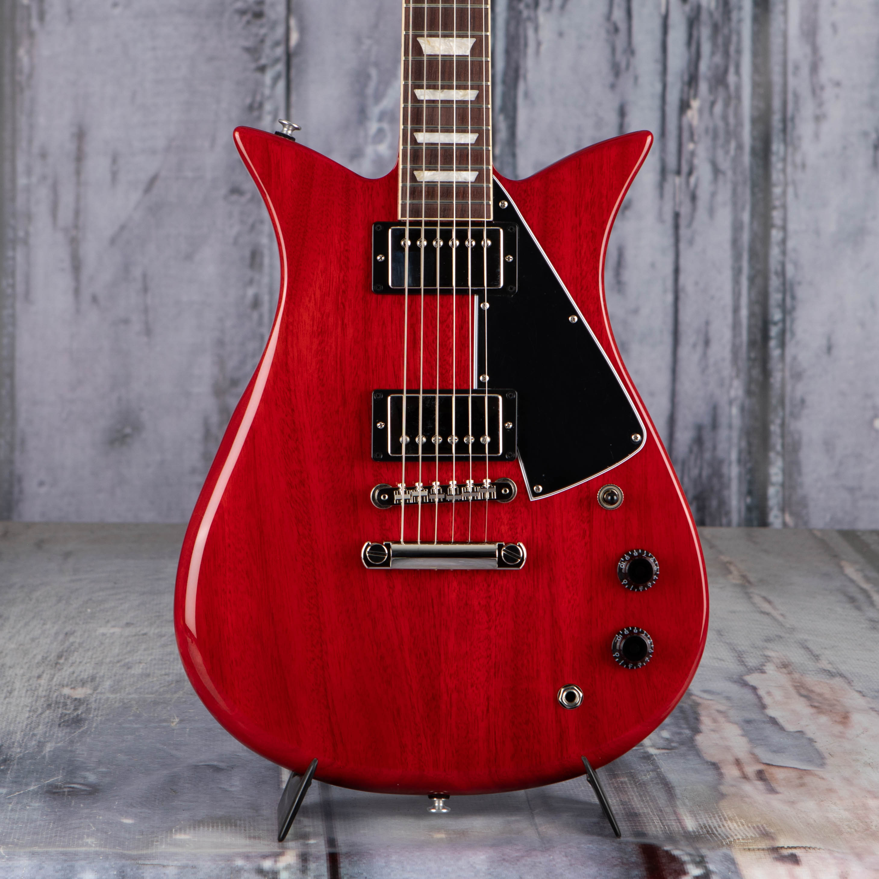 Gibson Theodore Standard Electric Guitar, Vintage Cherry, front closeup