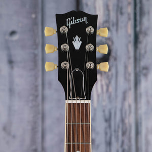 Gibson USA ES-335 Semi-Hollowbody Guitar, Deep Purple, front headstock