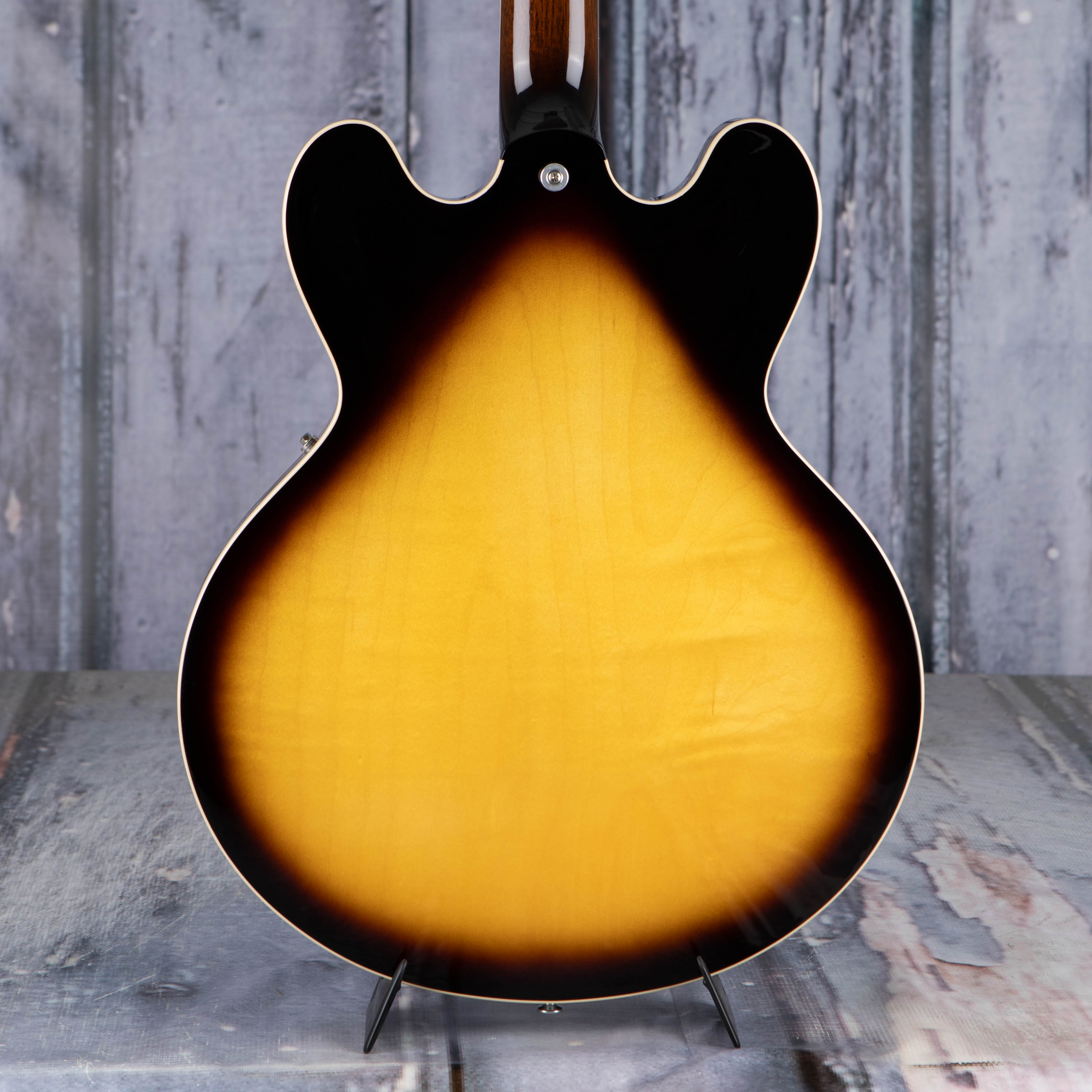 Gibson USA ES-335 Semi-Hollowbody Guitar, Vintage Burst, back closeup