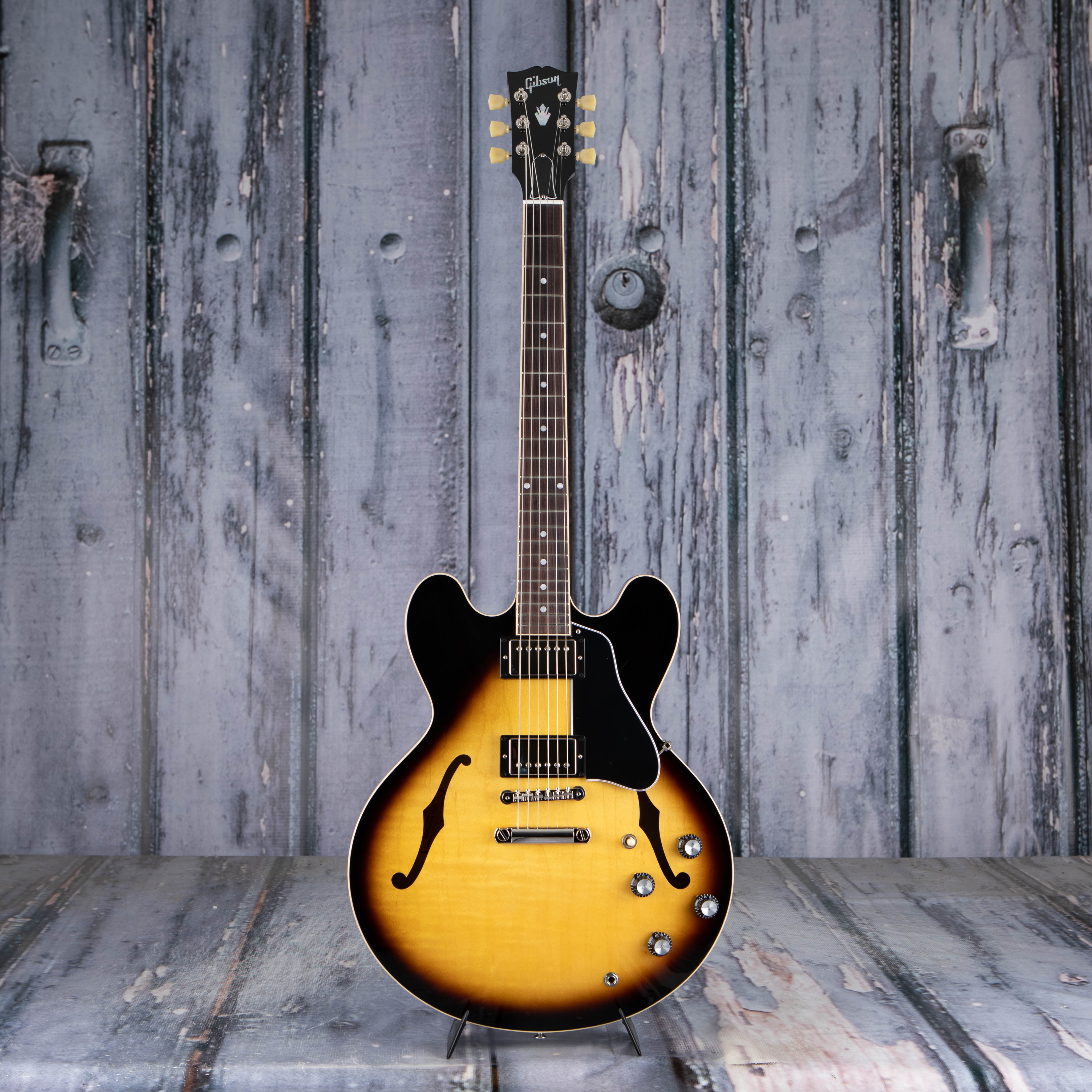 Gibson USA ES-335 Semi-Hollowbody Guitar, Vintage Burst, front