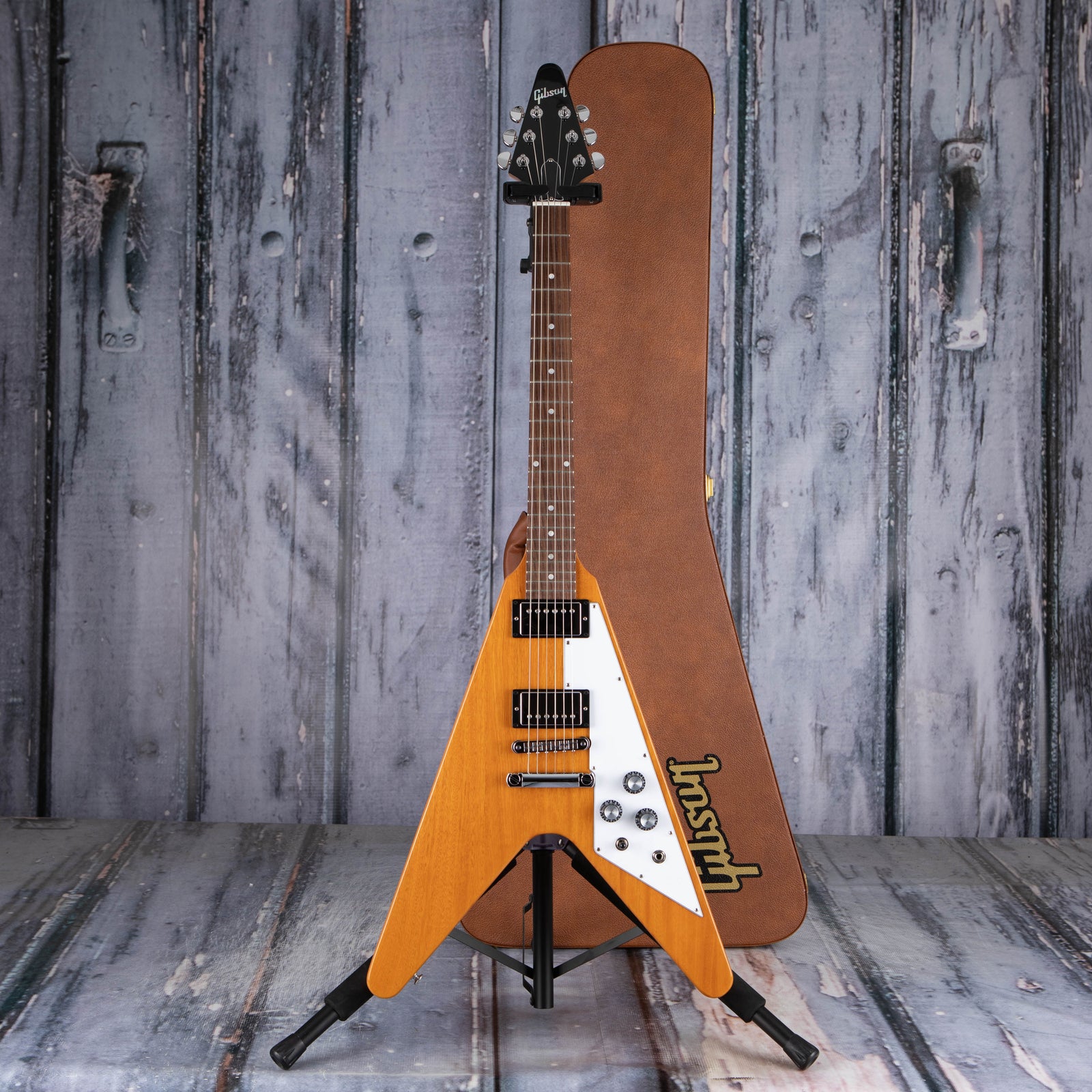 Gibson USA Flying V Antique Natural For Sale Replay Guitar