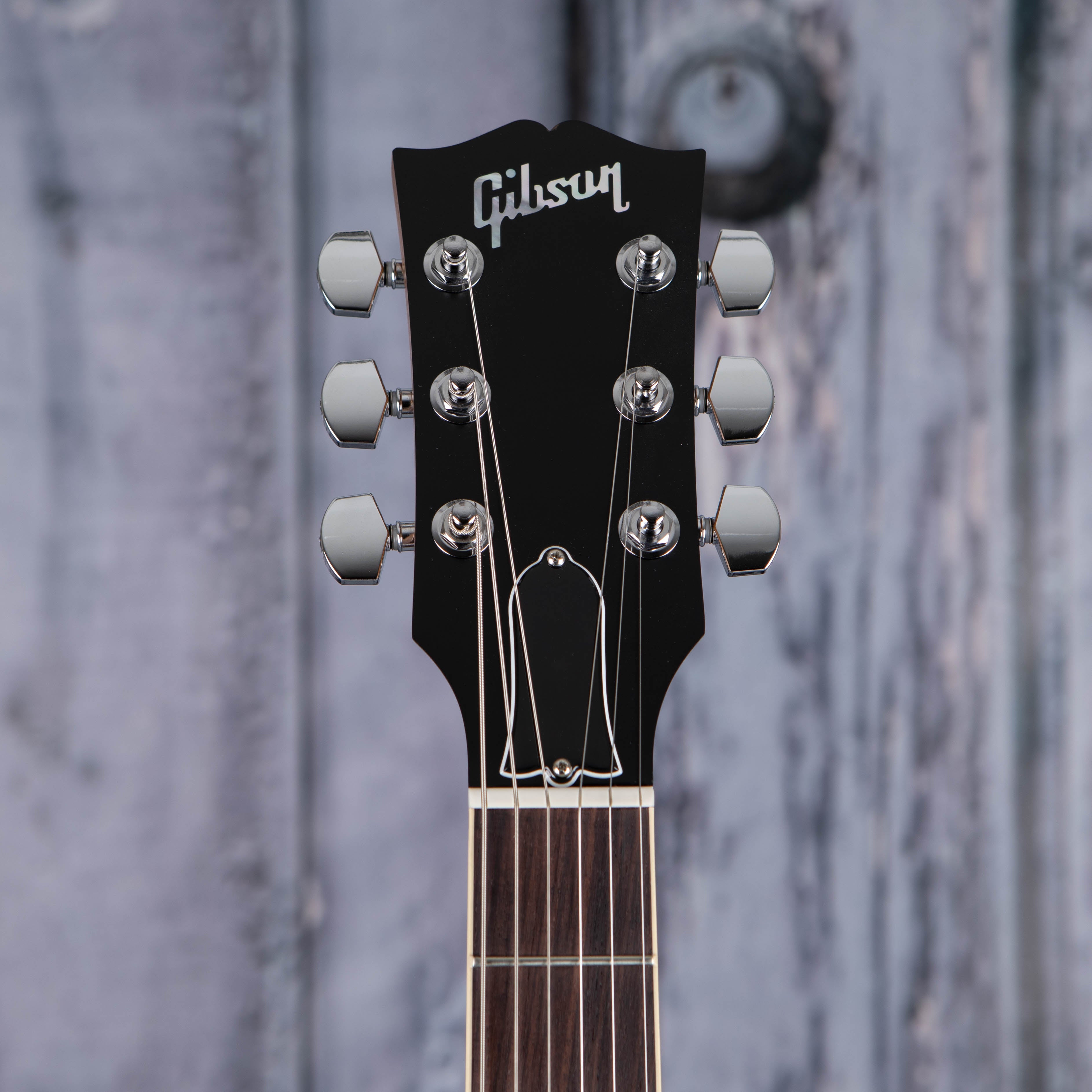 Gibson USA Kirk Hammett "Greeny" Les Paul Standard Electric Guitar, Greeny Burst, front headstock