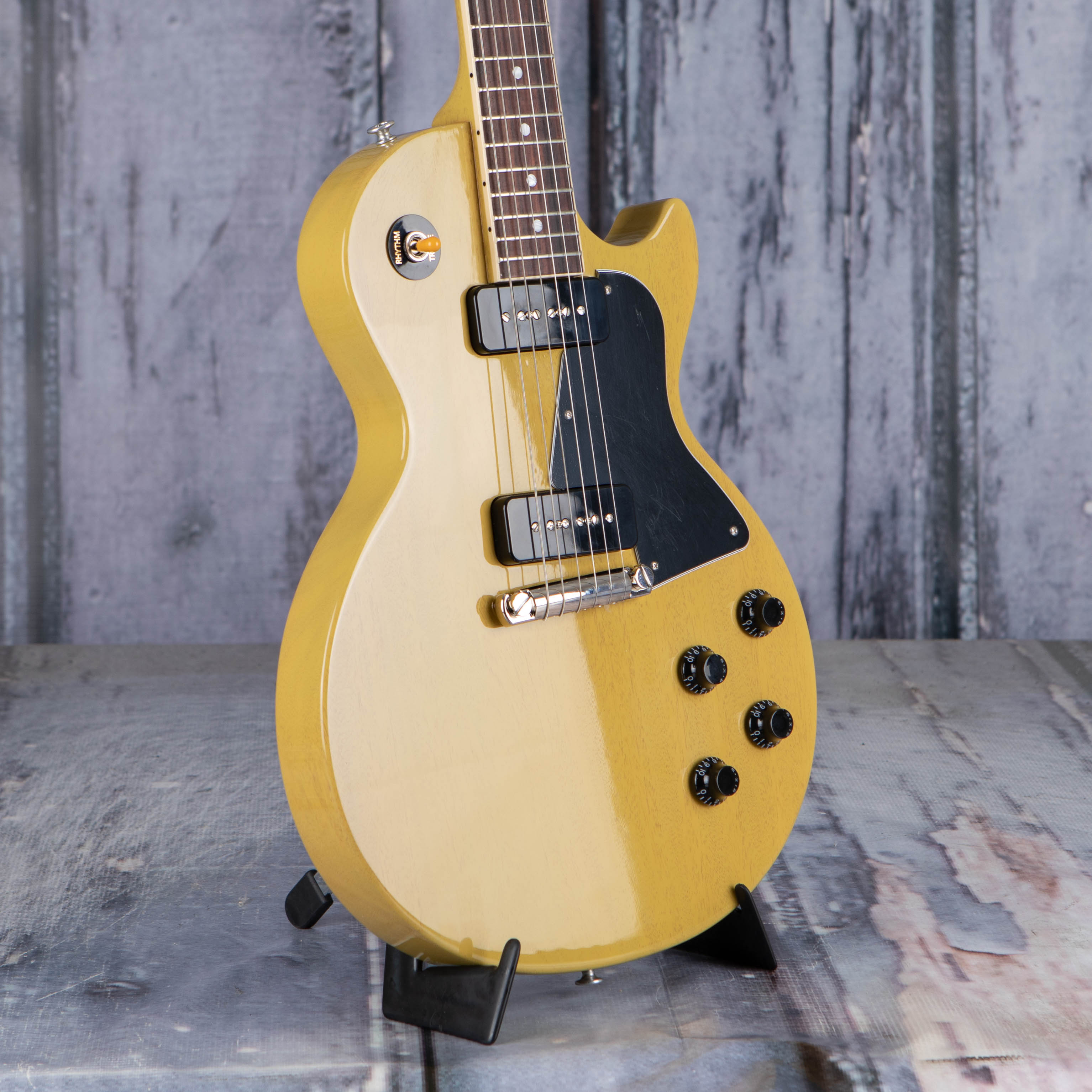 Gibson USA Les Paul Special Electric Guitar, TV Yellow, angle