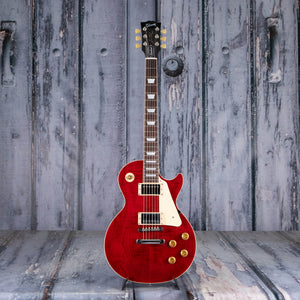 Gibson USA Les Paul Standard 50s Figured Top Electric Guitar, 60s Cherry, front