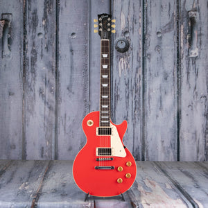Gibson USA Les Paul Standard 50s Plain Top Electric Guitar, Cardinal Red, front