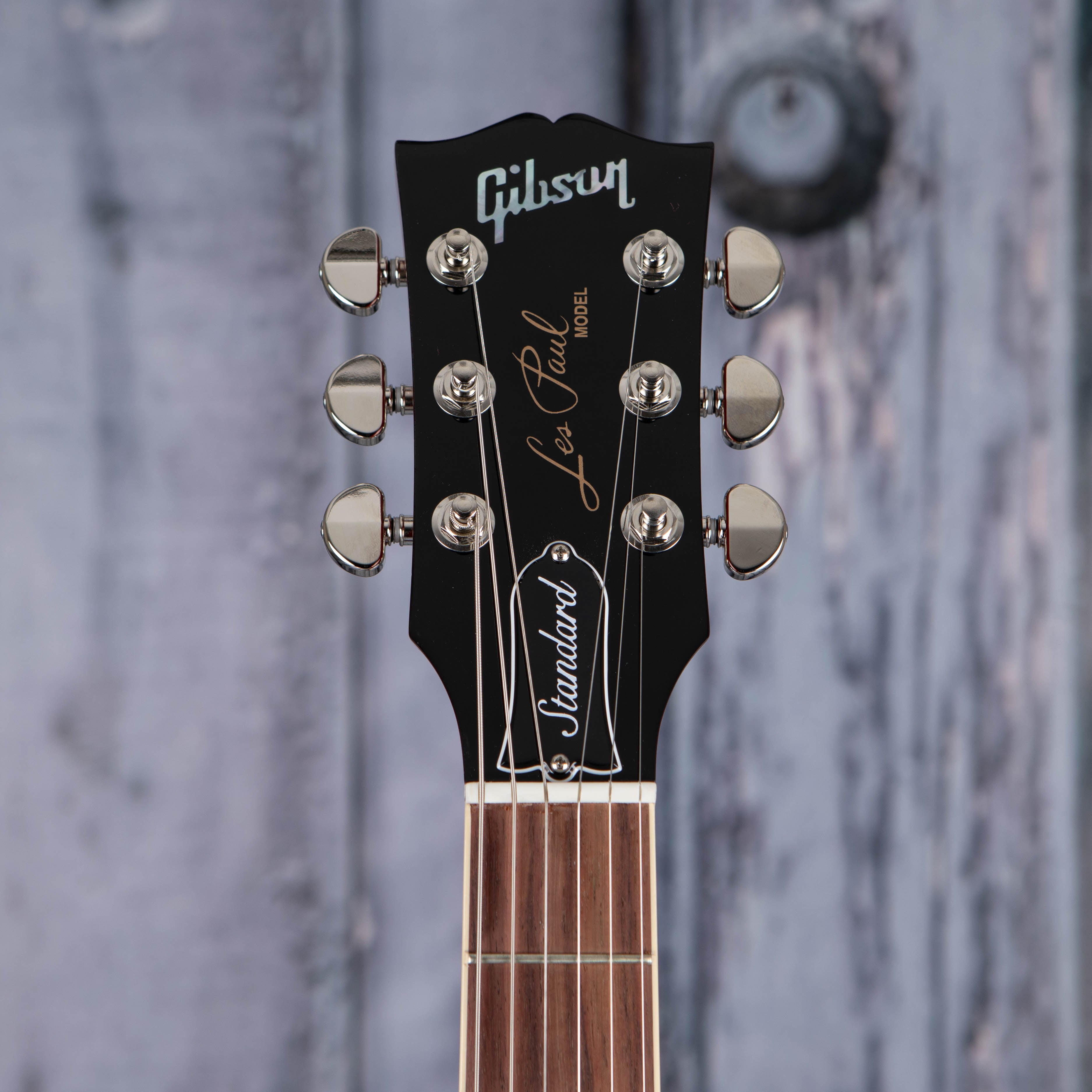 Gibson USA Les Paul Standard '60s Electric Guitar, Bourbon Burst, front headstock