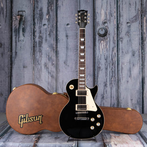 Gibson USA Les Paul Standard 60s Plain Top Electric Guitar, Ebony, case