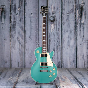 Gibson USA Les Paul Standard 60s Plain Top Electric Guitar, Inverness Green, front
