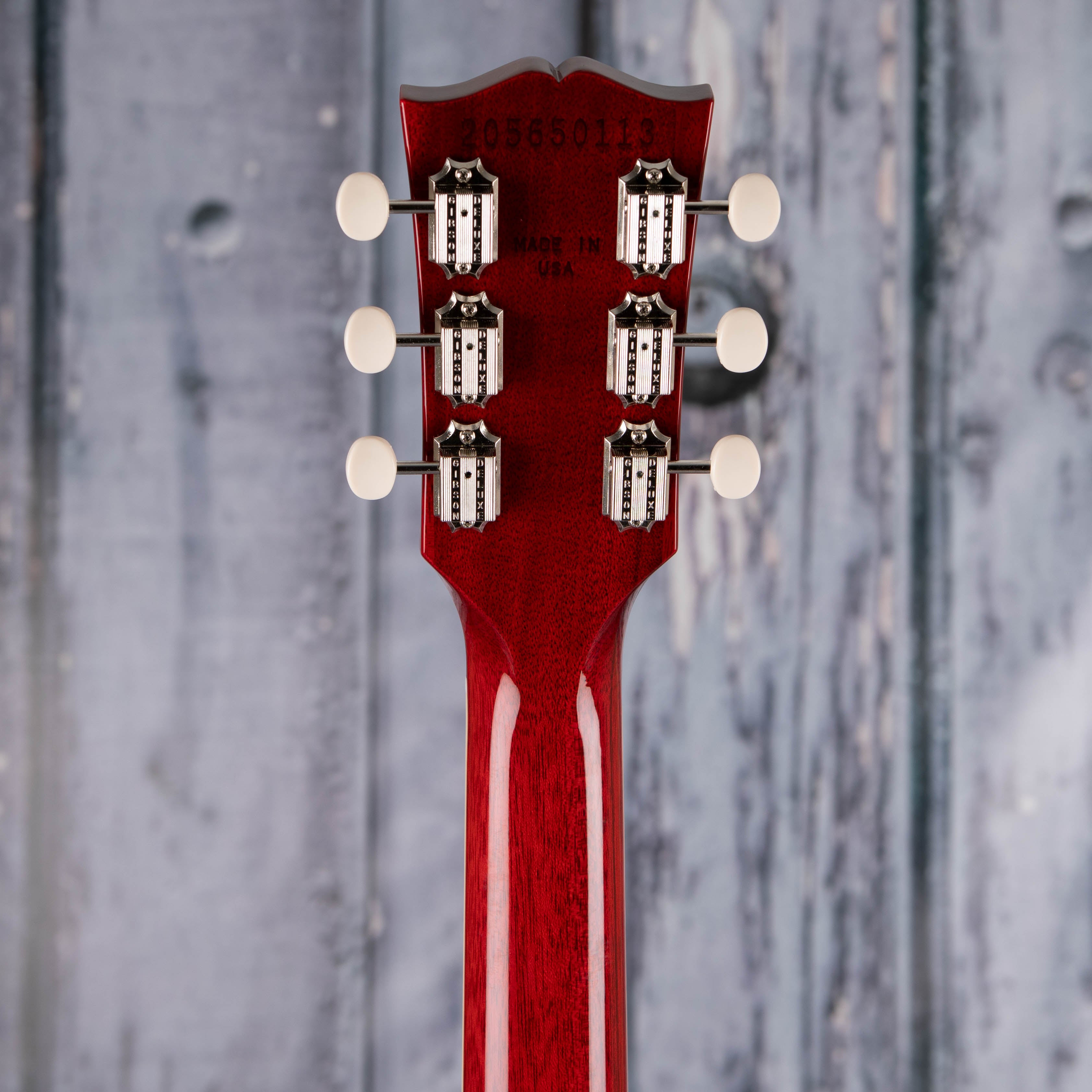 Gibson USA SG Special Electric Guitar, Vintage Cherry, back headstock