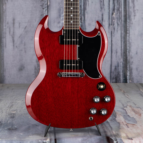 Gibson USA SG Special Electric Guitar, Vintage Cherry, front closeup