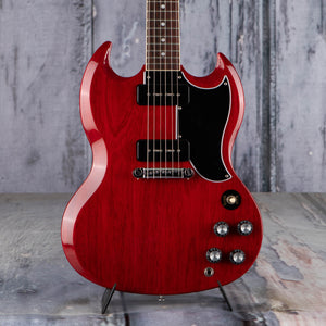 Gibson USA SG Special Electric Guitar, Vintage Cherry, front closeup