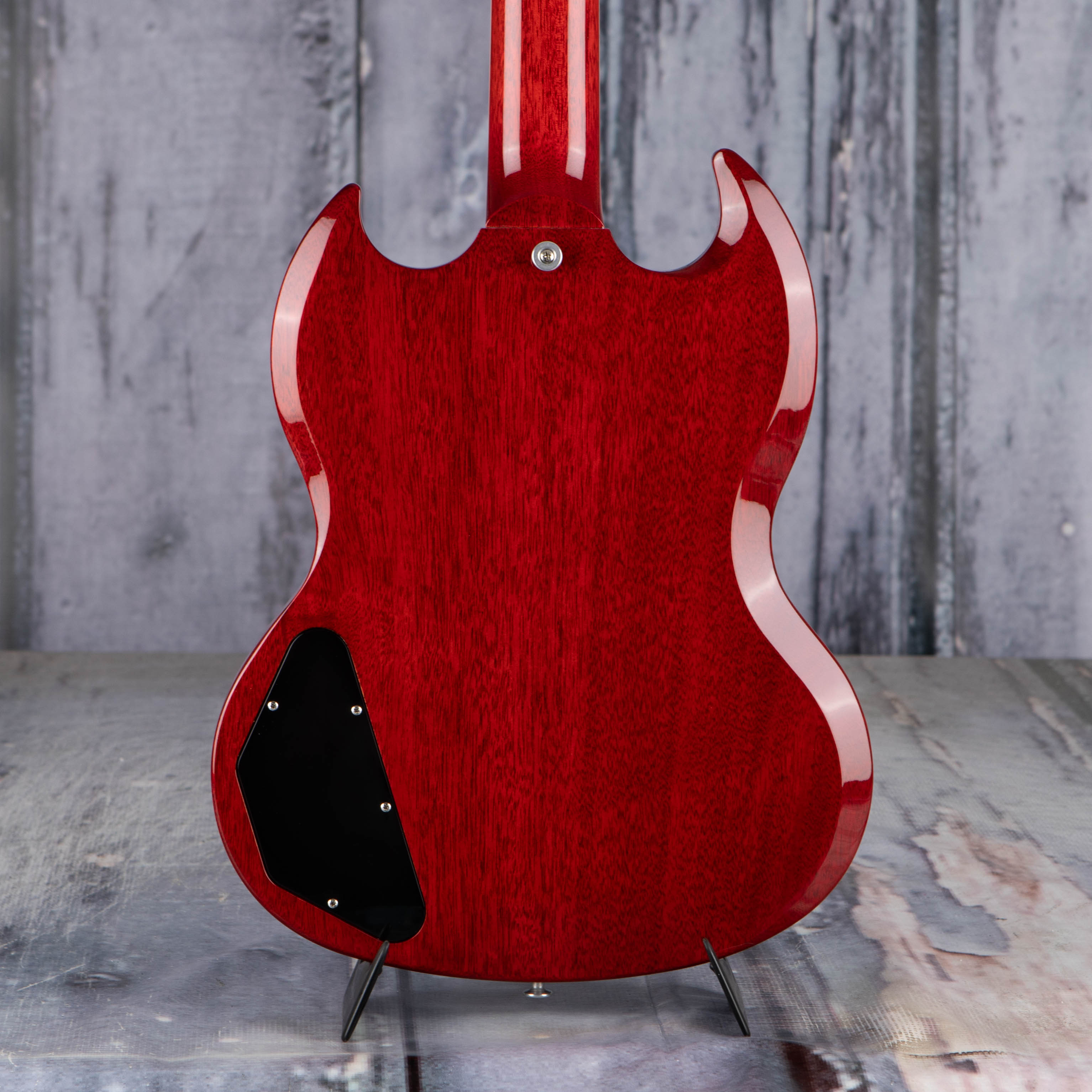 Gibson USA SG Standard '61 Electric Guitar, Vintage Cherry, back closeup