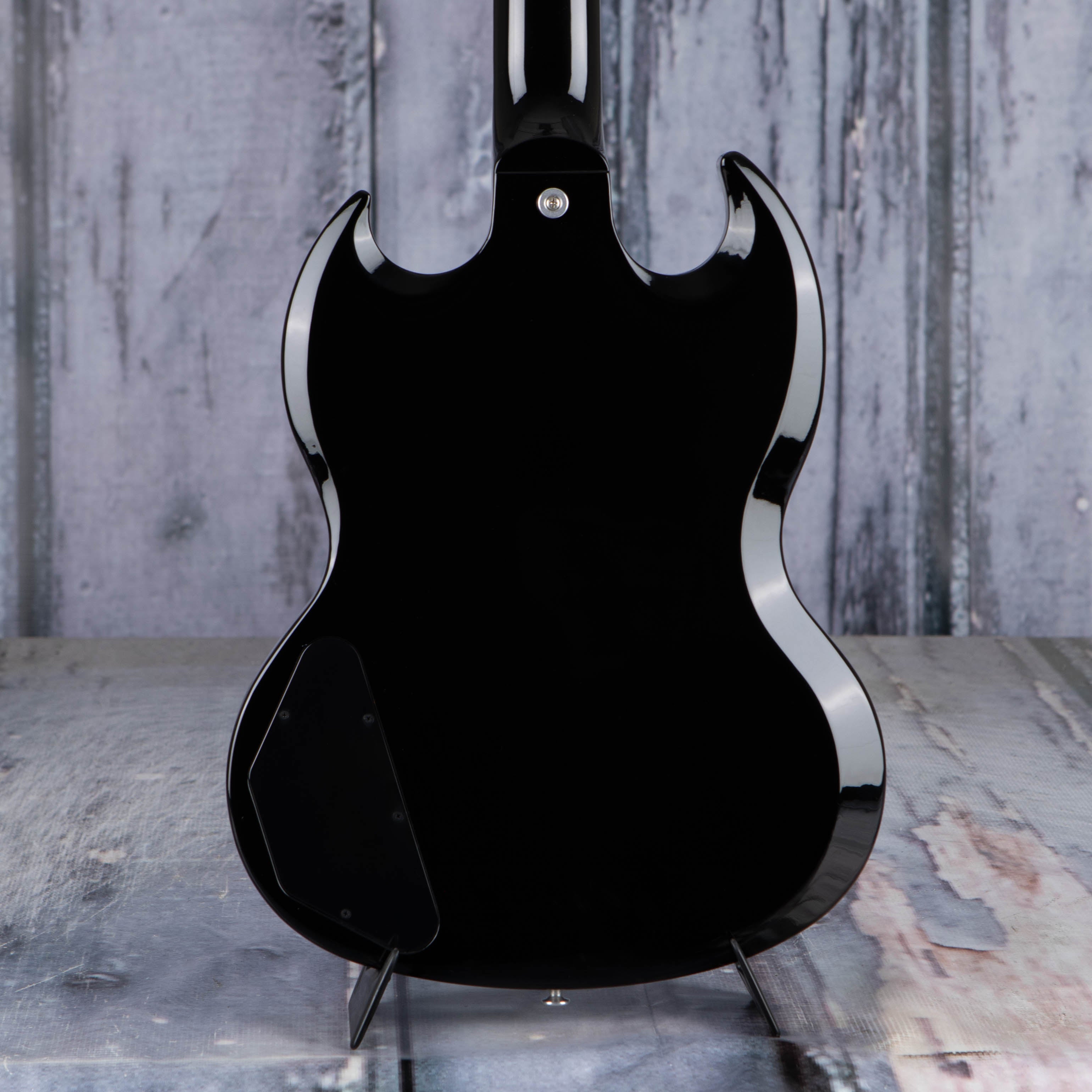,Gibson USA SG Standard Electric Bass Guitar, Ebony, back closeup