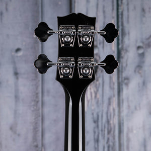 ,Gibson USA SG Standard Electric Bass Guitar, Ebony, back headstock