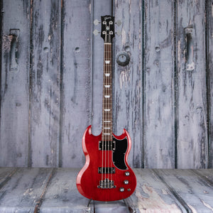 Gibson USA SG Standard Electric Bass Guitar, Heritage Cherry, front