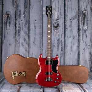 Gibson USA SG Standard Electric Bass Guitar, Heritage Cherry, case