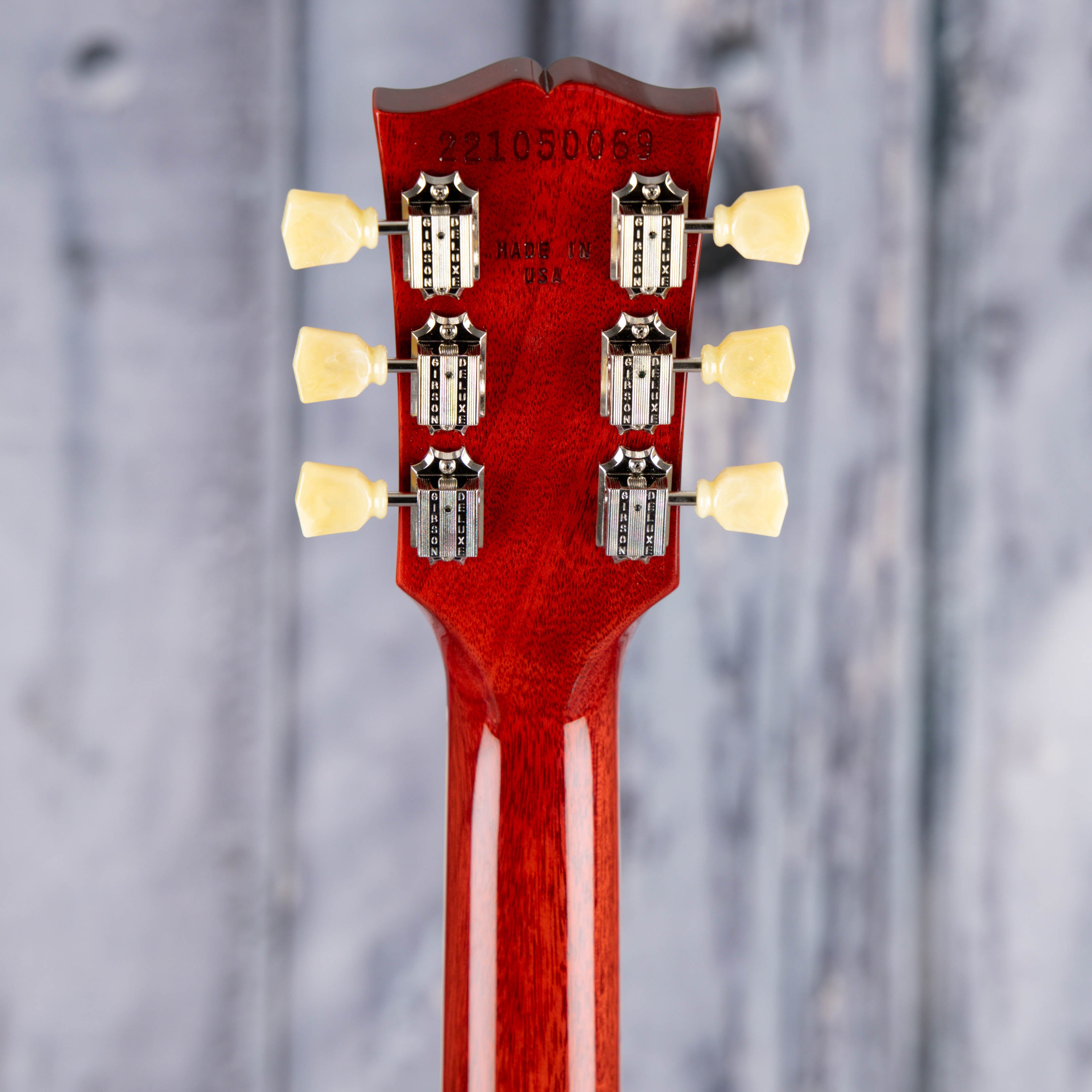 Gibson Warren Haynes Les Paul Standard Electric Guitar, '60s Cherry, back headstock